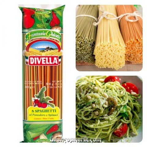 Спагетти РИСТОРАНТЕ с помидорами и шпинатом Divella